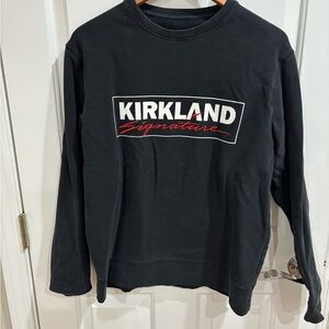 Kirkland Signature Black Crew Neck Sweatshirt Limited Edition